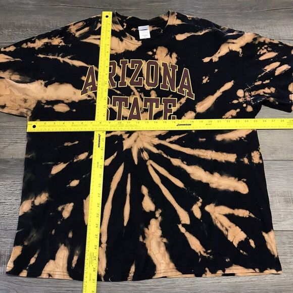 New Agenda by Perrin T-Shirt Size 2XL Arizona State Black Tie Dye - Picture 7 of 11
